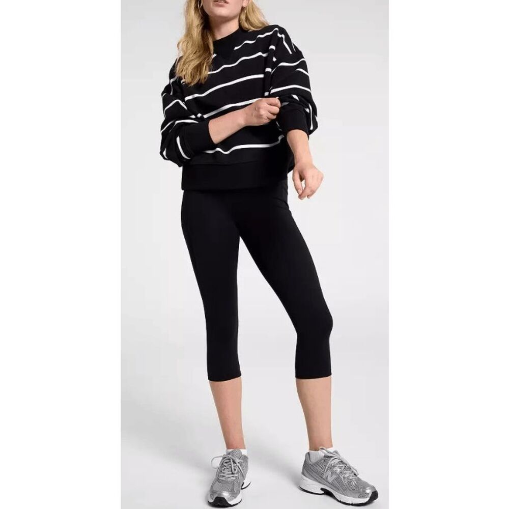 CALIA Women's Essentials Knee Crop Legging Black UPF 50+